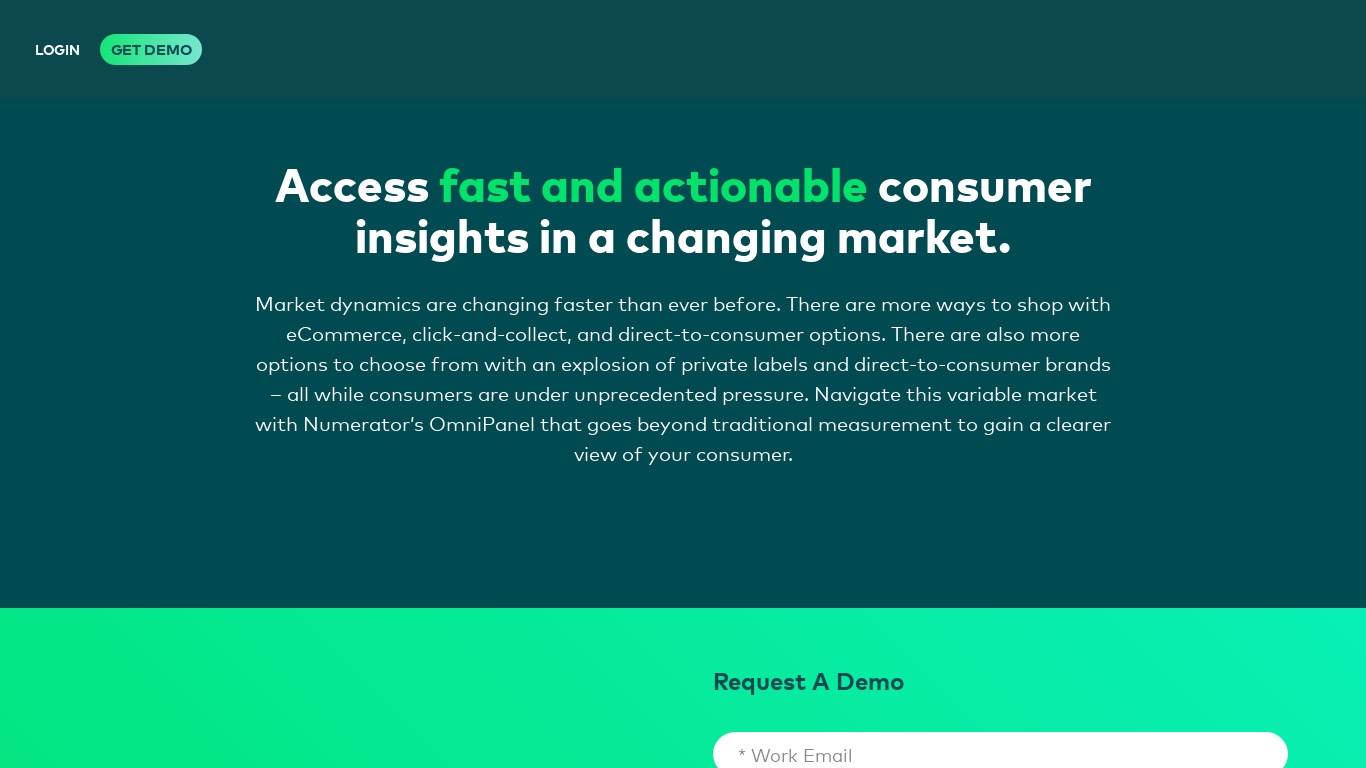 InfoScout Landing page