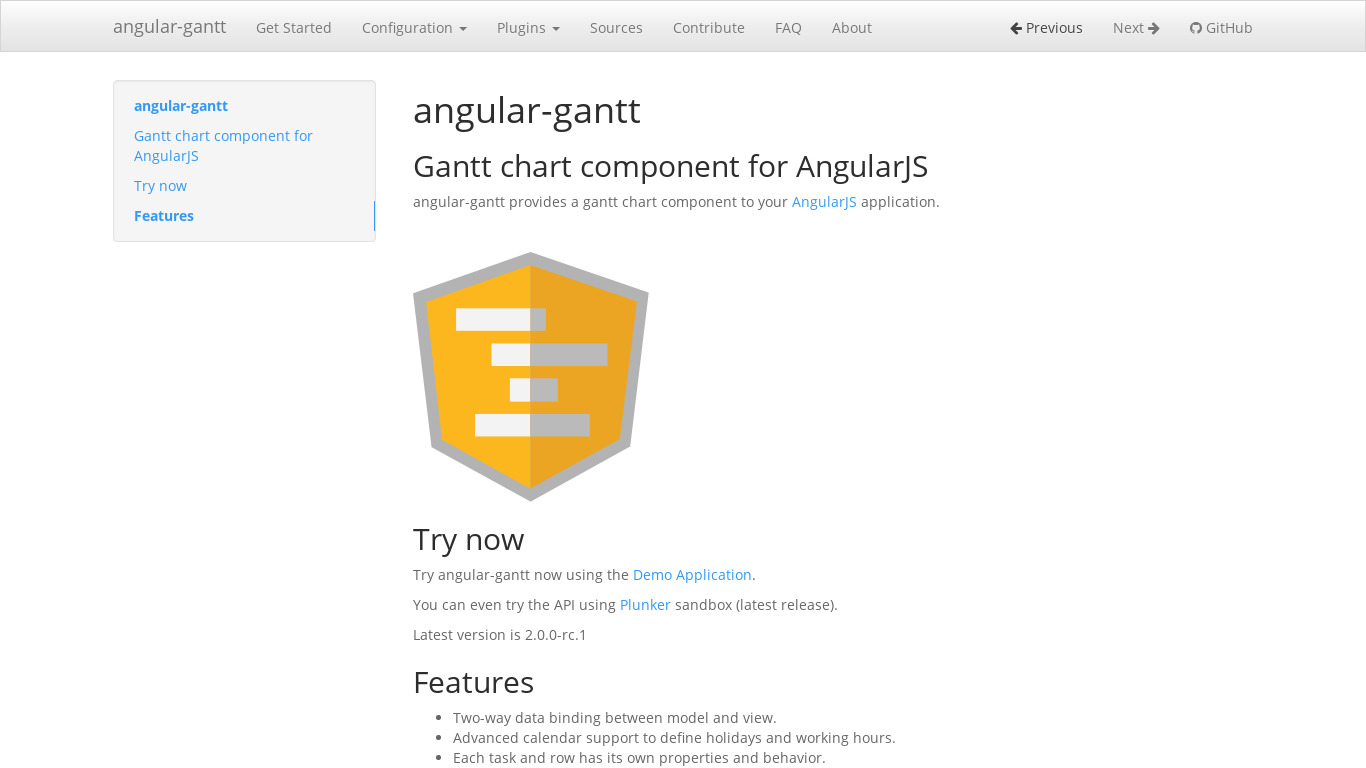 angular-gantt Landing page