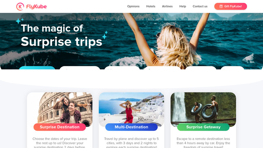 Flykube Landing Page