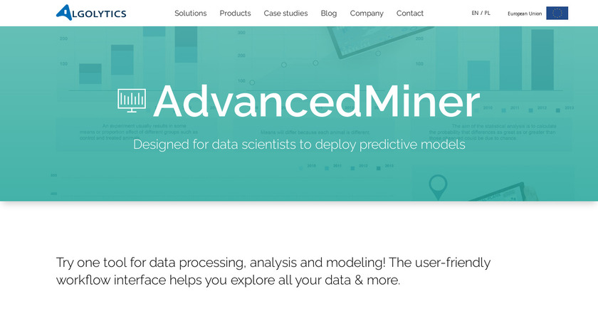 AdvancedMiner Landing Page