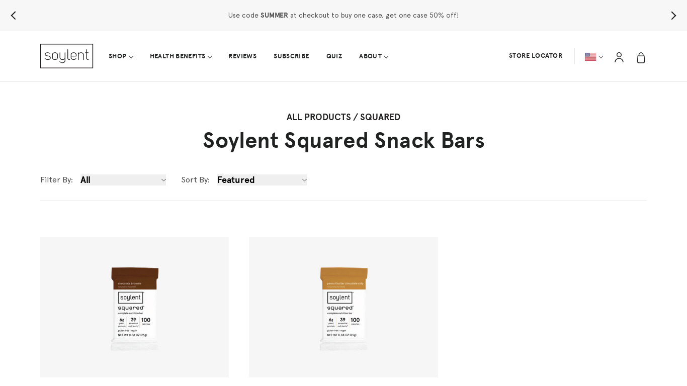 Soylent Squared Landing page