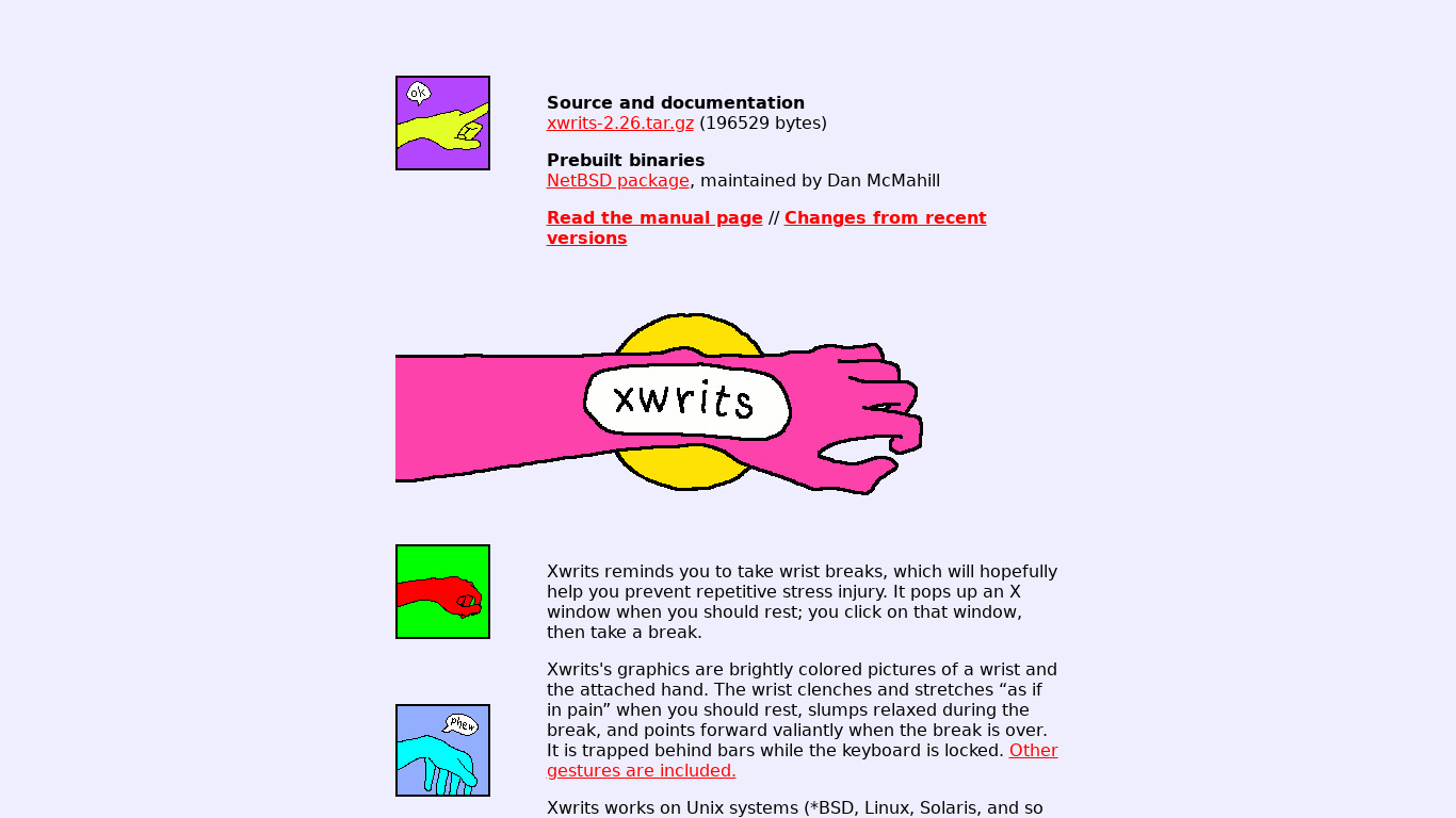 Xwrits Landing page