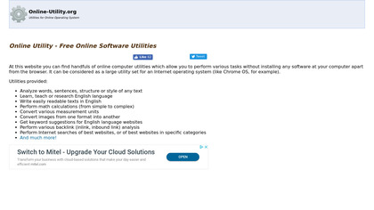 Online Utility Readability Calculator image