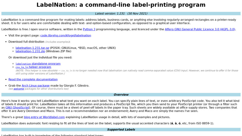 Label Nation Landing Page