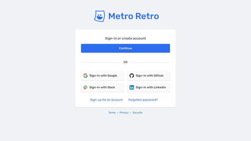 Metro Retro Landing Page