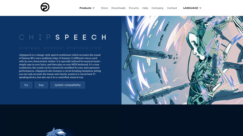 Chipspeech Landing Page