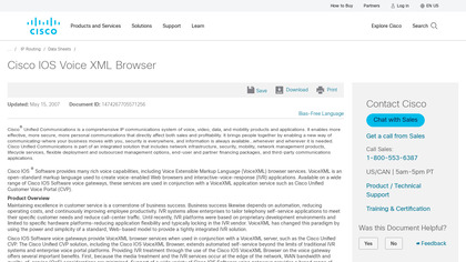 Cisco IOS Voice XML Browser image