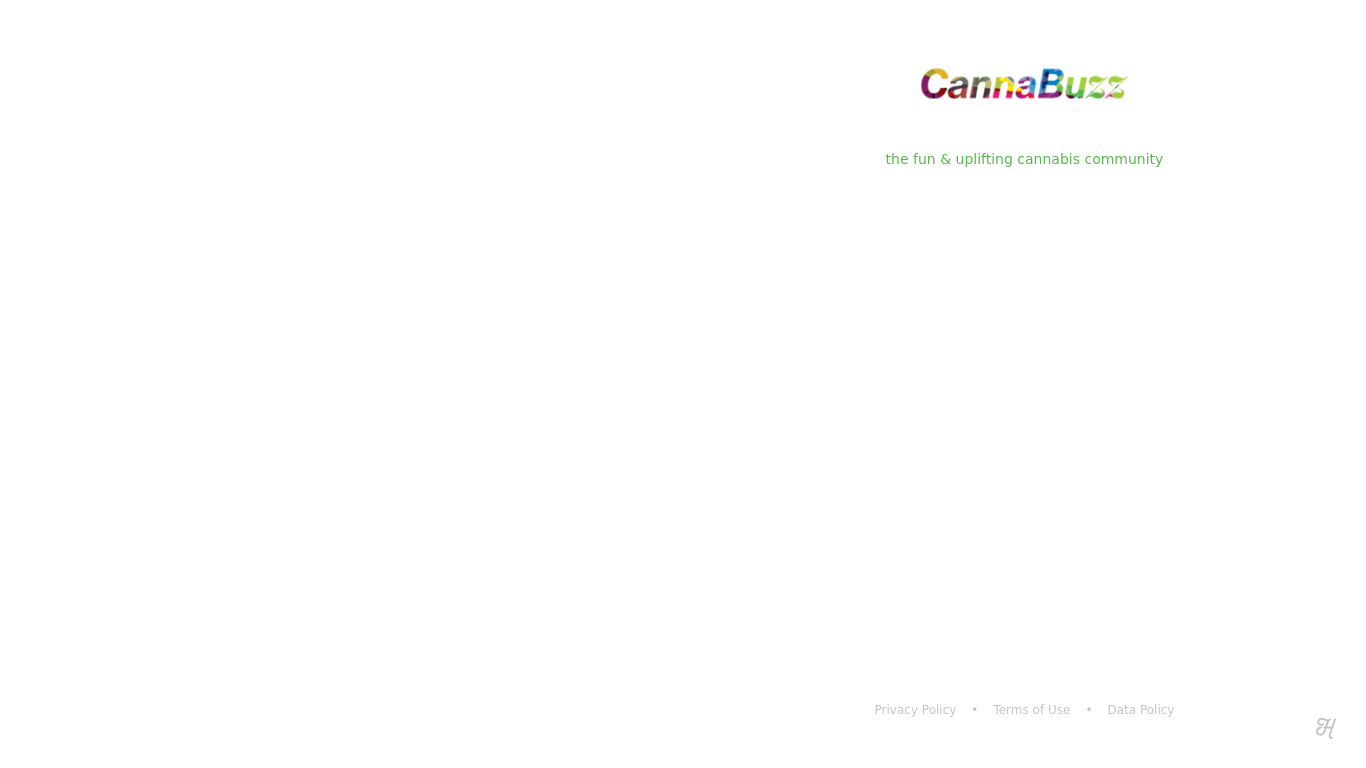 CannaBuzz Landing page