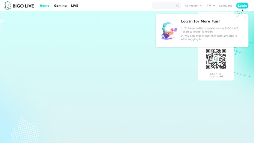 Bigo Live Landing Page