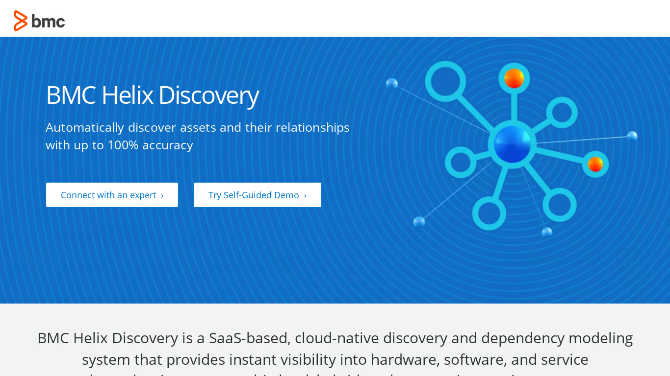 BMC Discovery Landing page