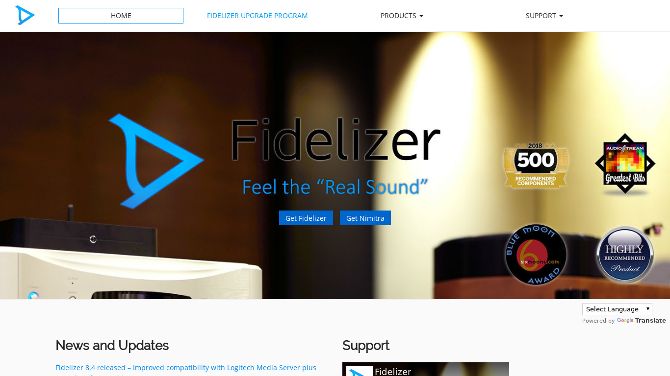 Fidelizer Landing page