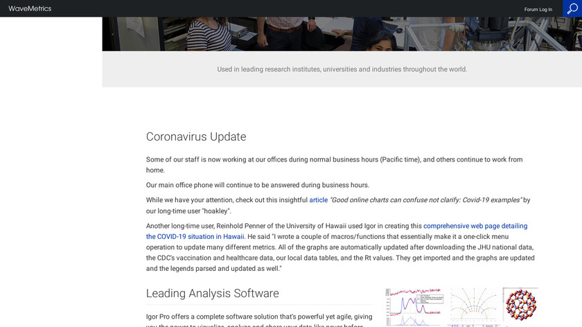 IGOR Pro Landing Page