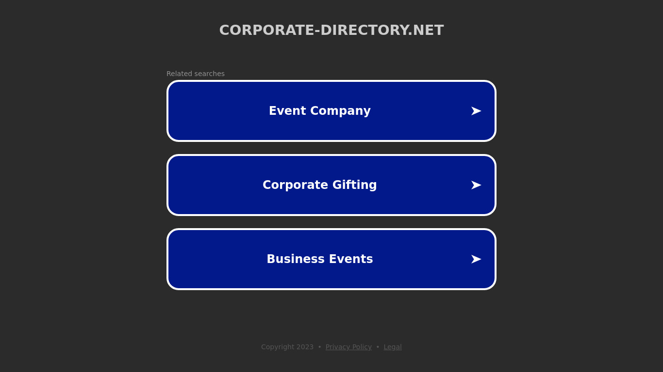 Corporate Directory Landing page