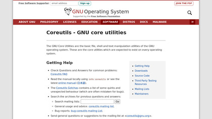 GNU Core Utilities image