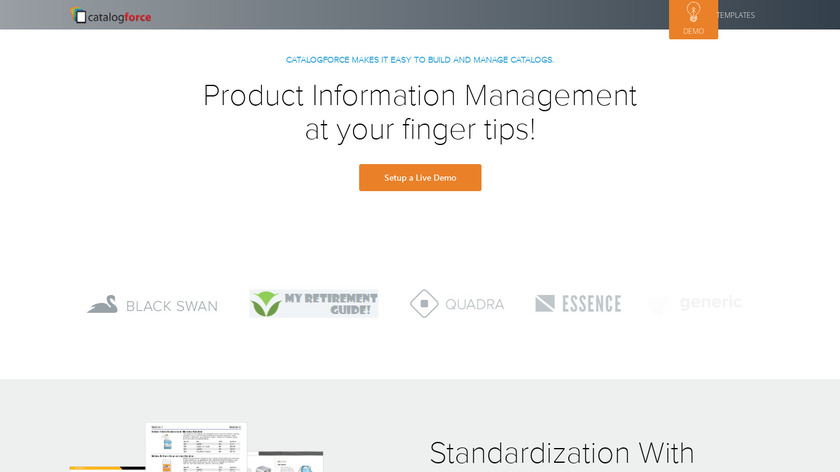 CatalogForce Landing Page