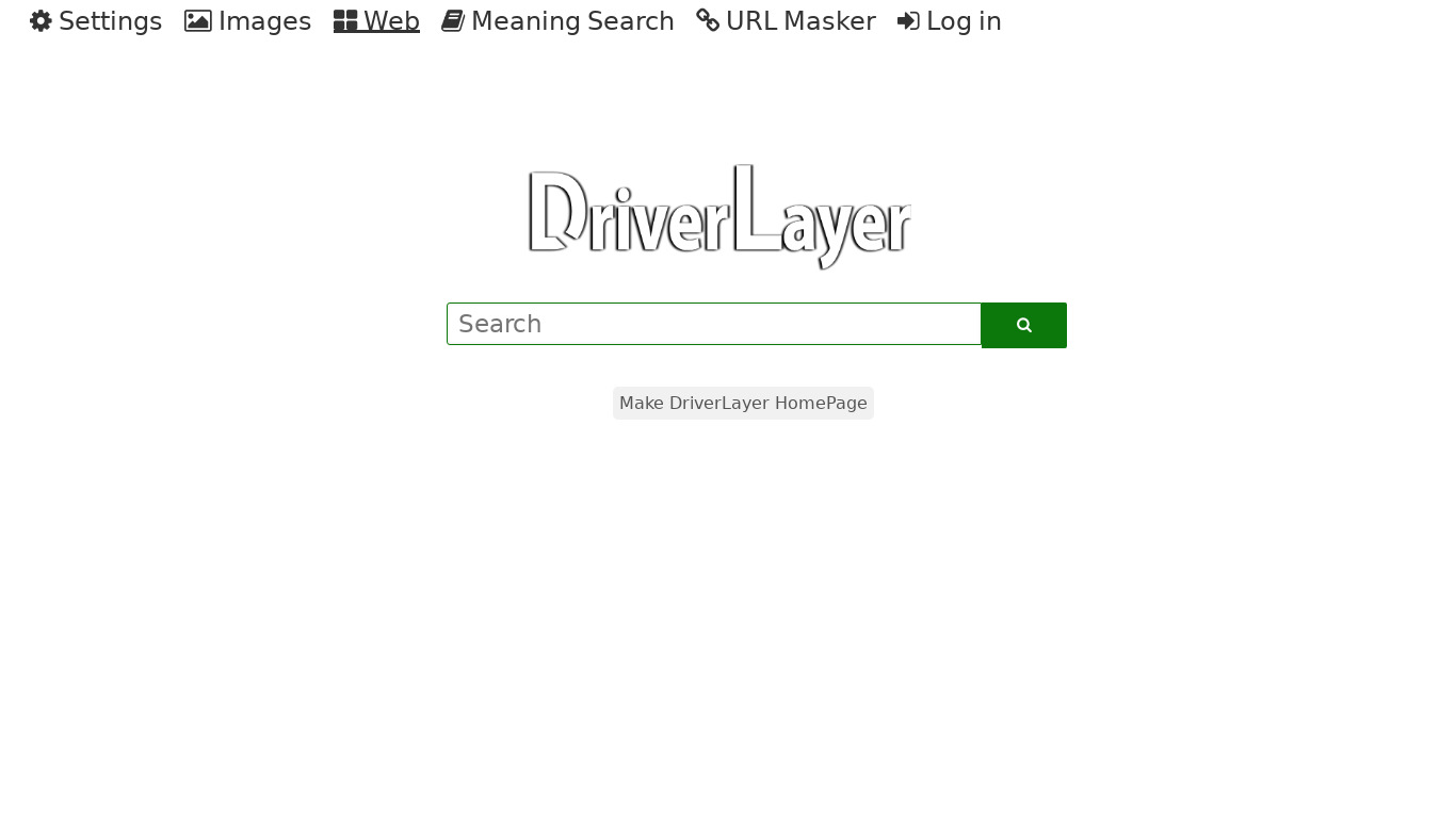 DriverLayer Image Search Engine Landing page