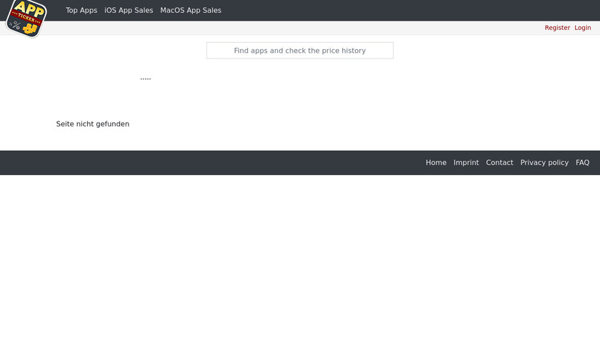 AppTicker Landing Page