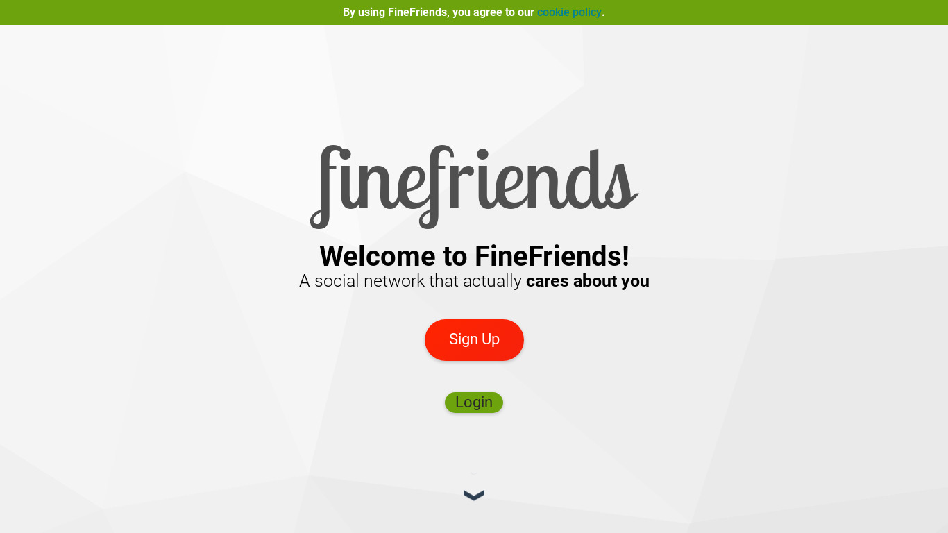 FineFriends Landing page