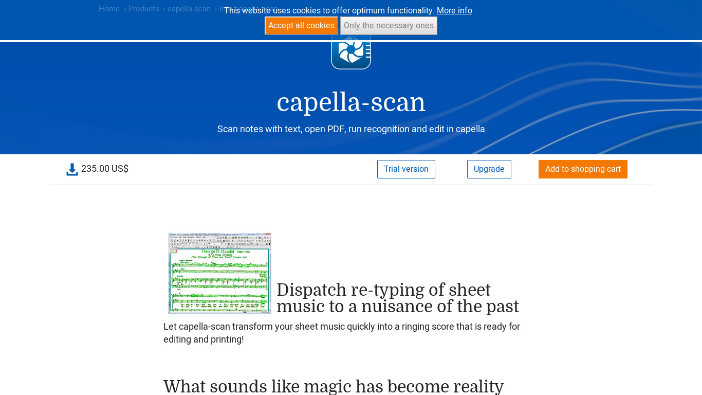 capella-scan Landing page