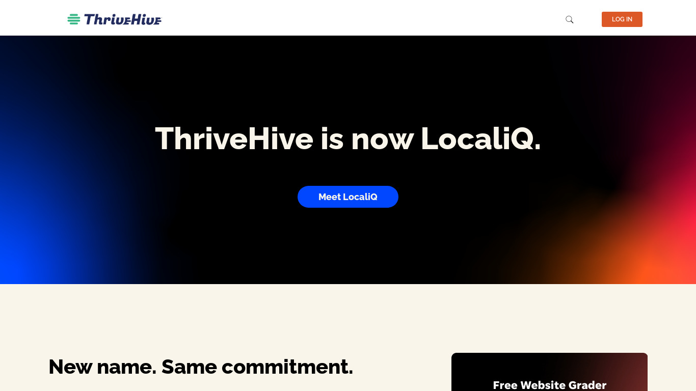 ThriveHive Landing page