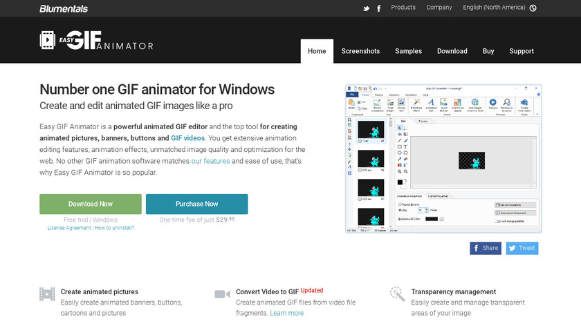 Easy GIF Animator Landing Page