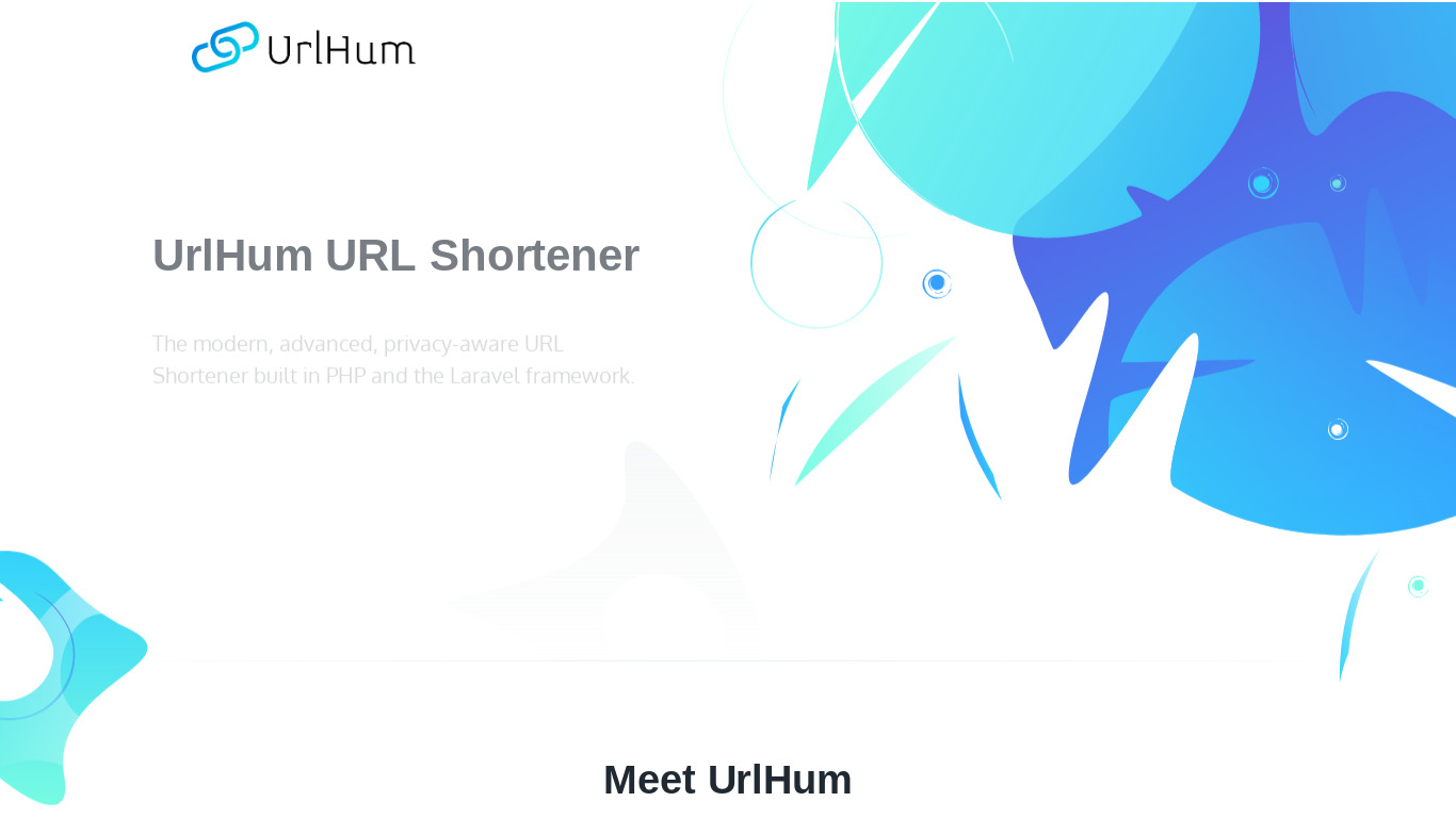 UrlHum Landing page