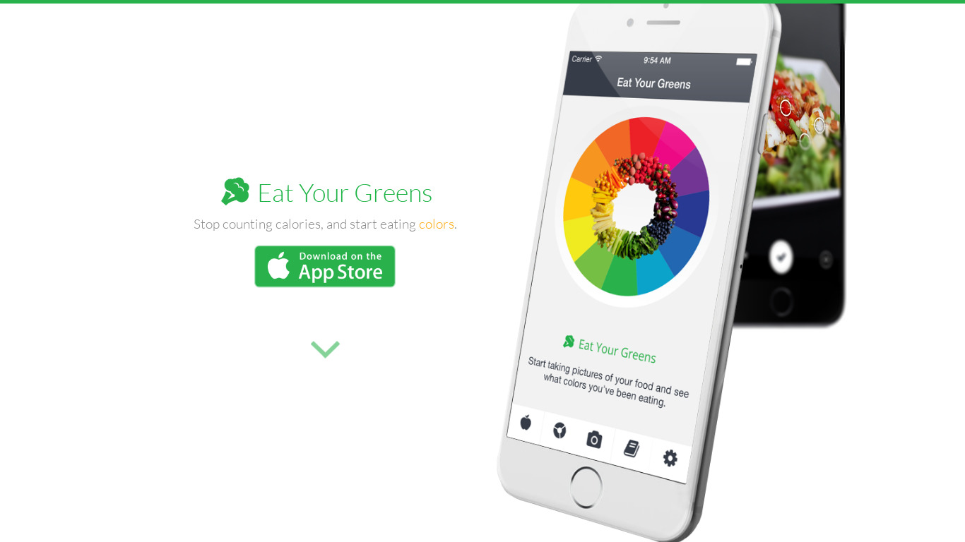 Eat Your Greens Landing page