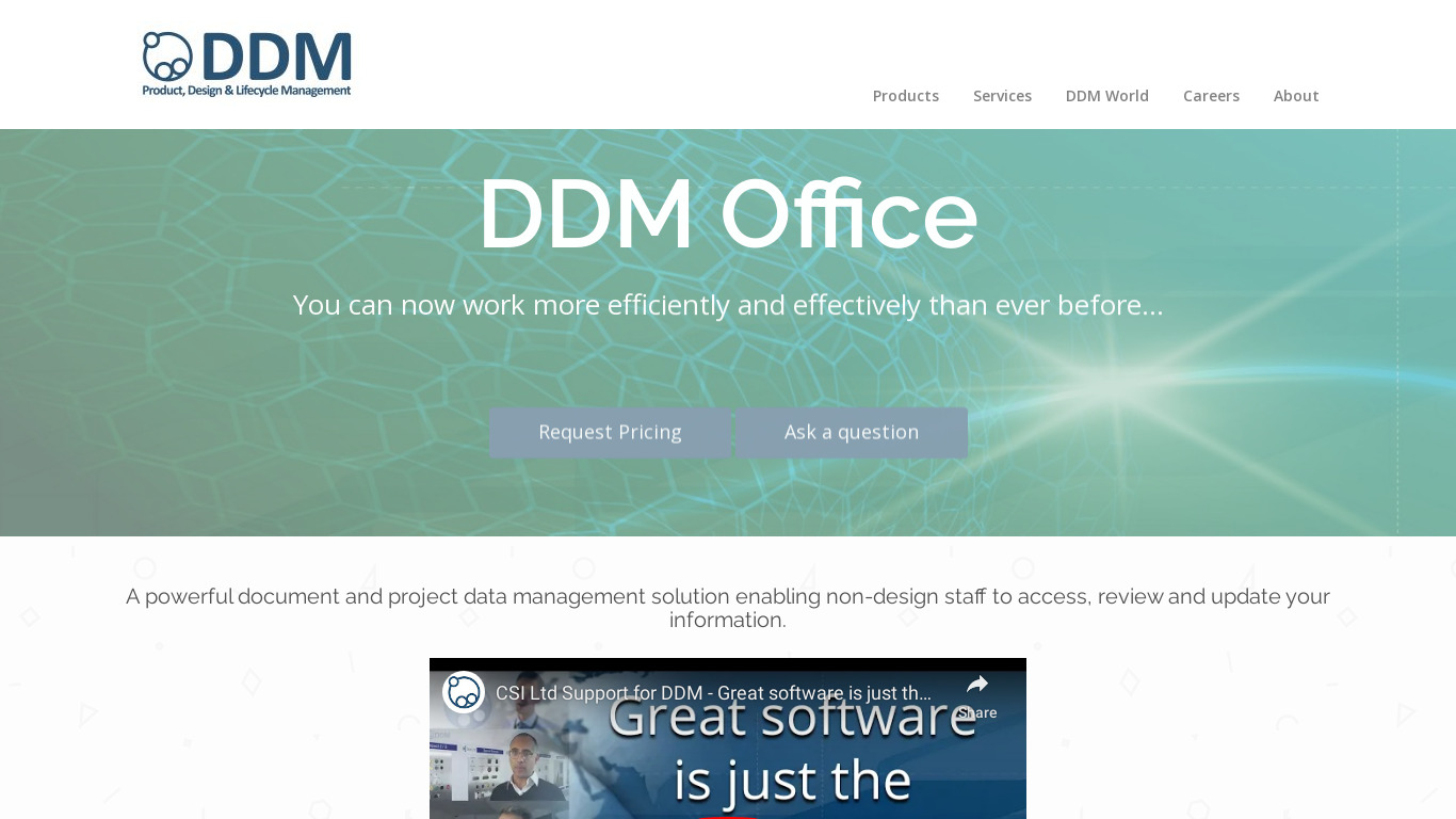 DDM Office Landing page