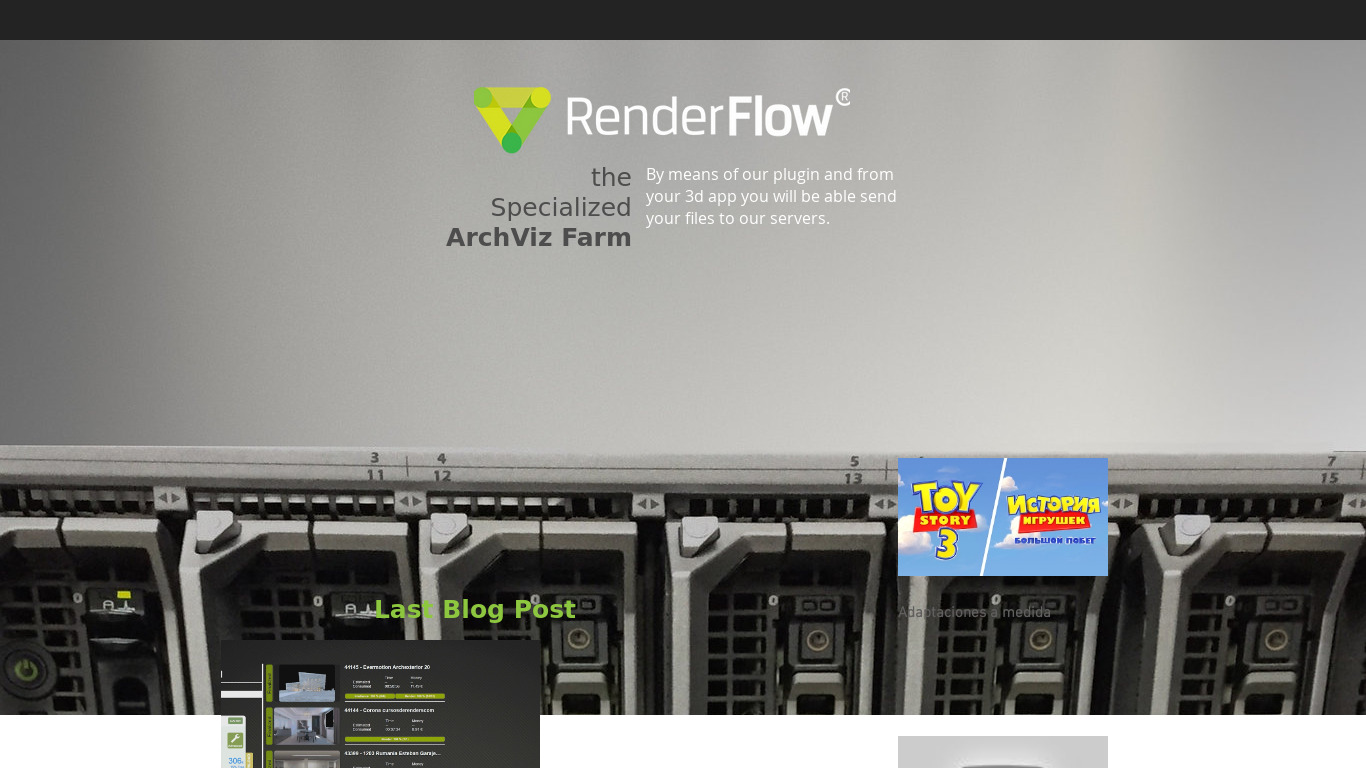 RenderFlow Landing page