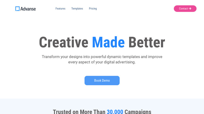 Advanse Landing Page