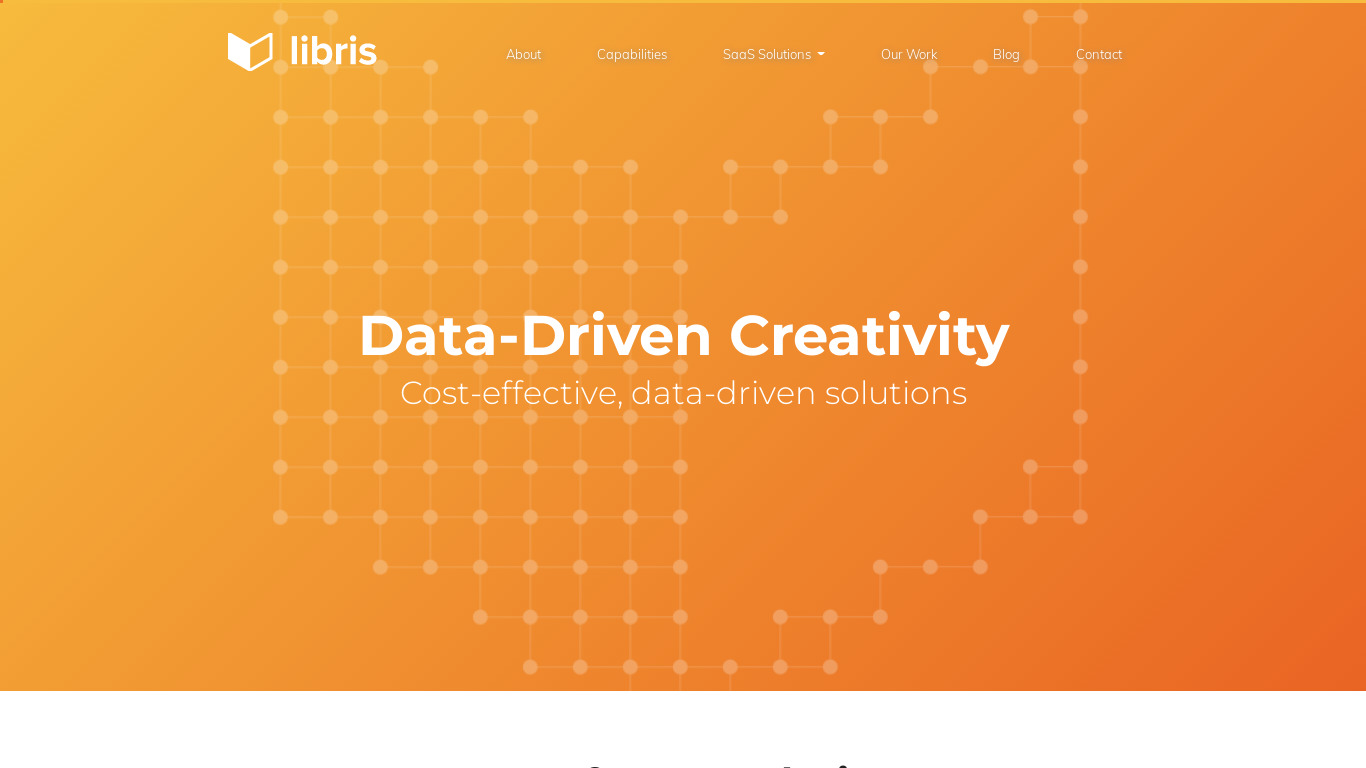 Libris Systems Landing page