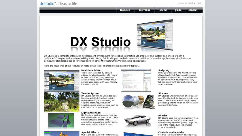 DX Studio Landing Page