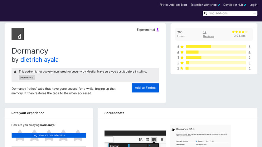 Dormancy Landing Page