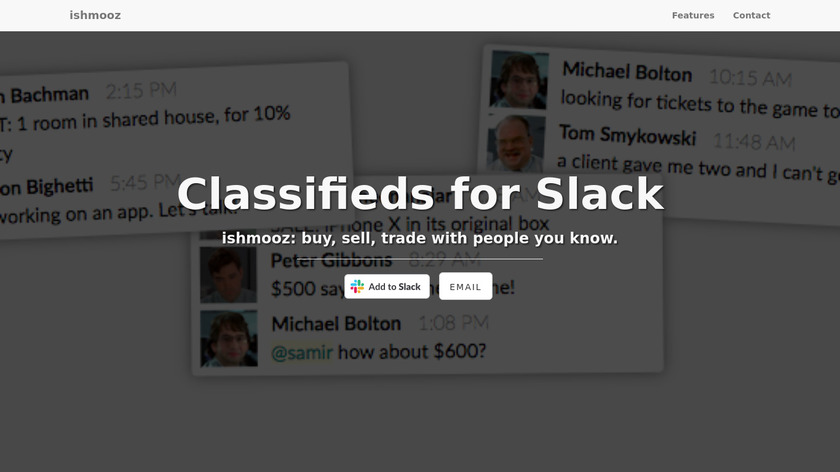 ishmooz Landing Page