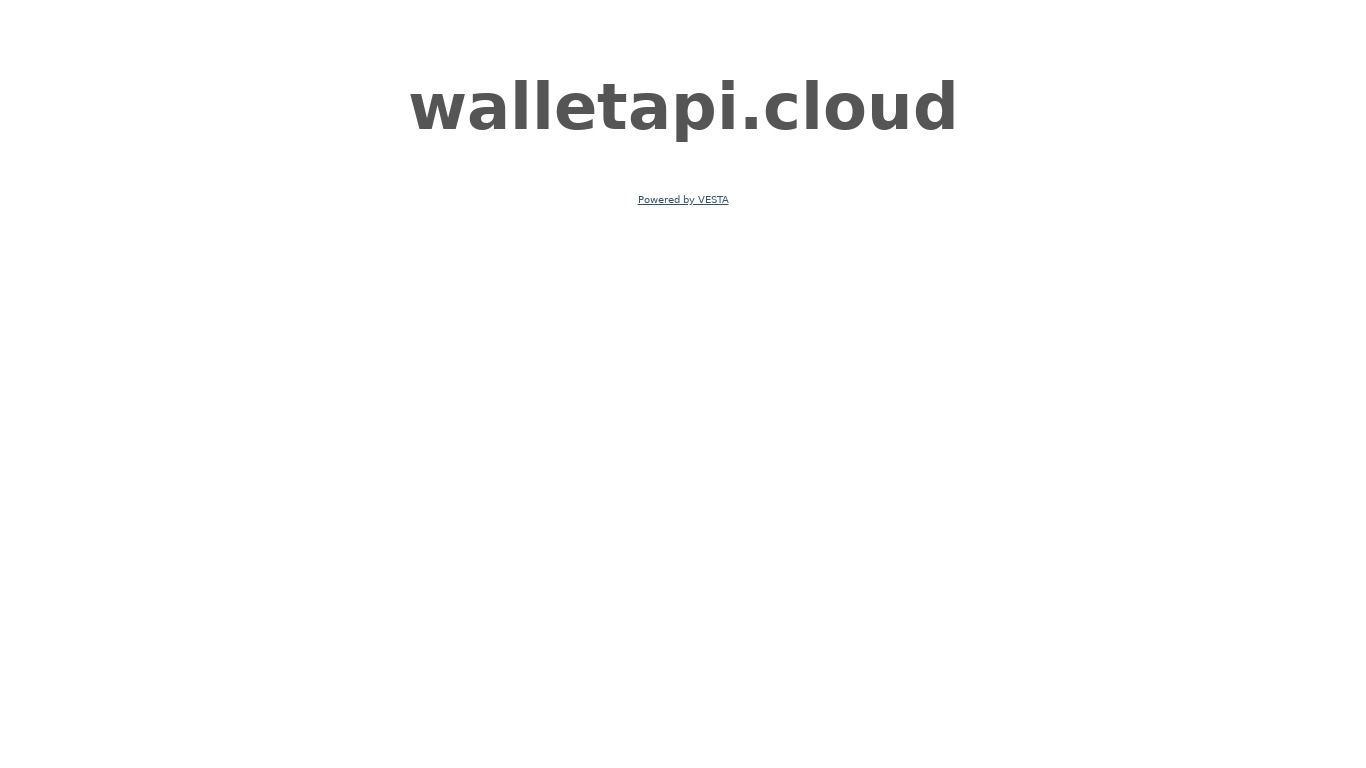Cloud Wallet API Landing page