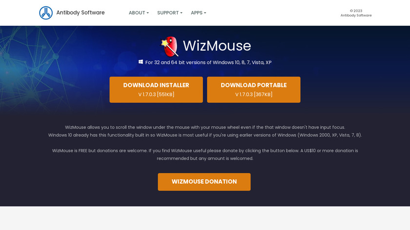 WizMouse Landing Page