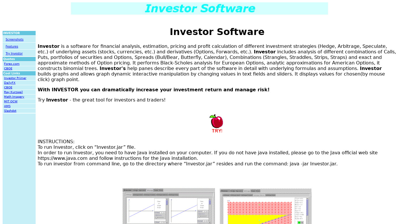Investor Landing page