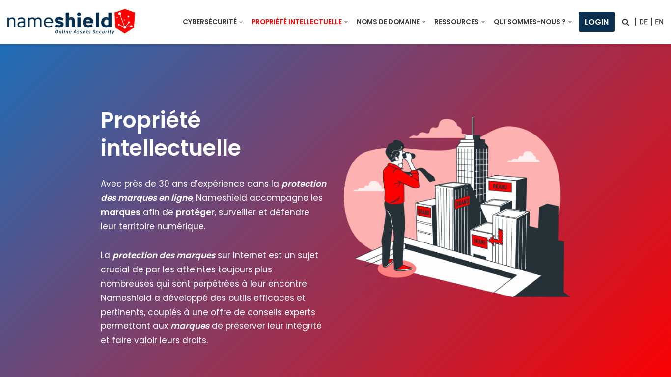 Observatory Des Marques Landing page