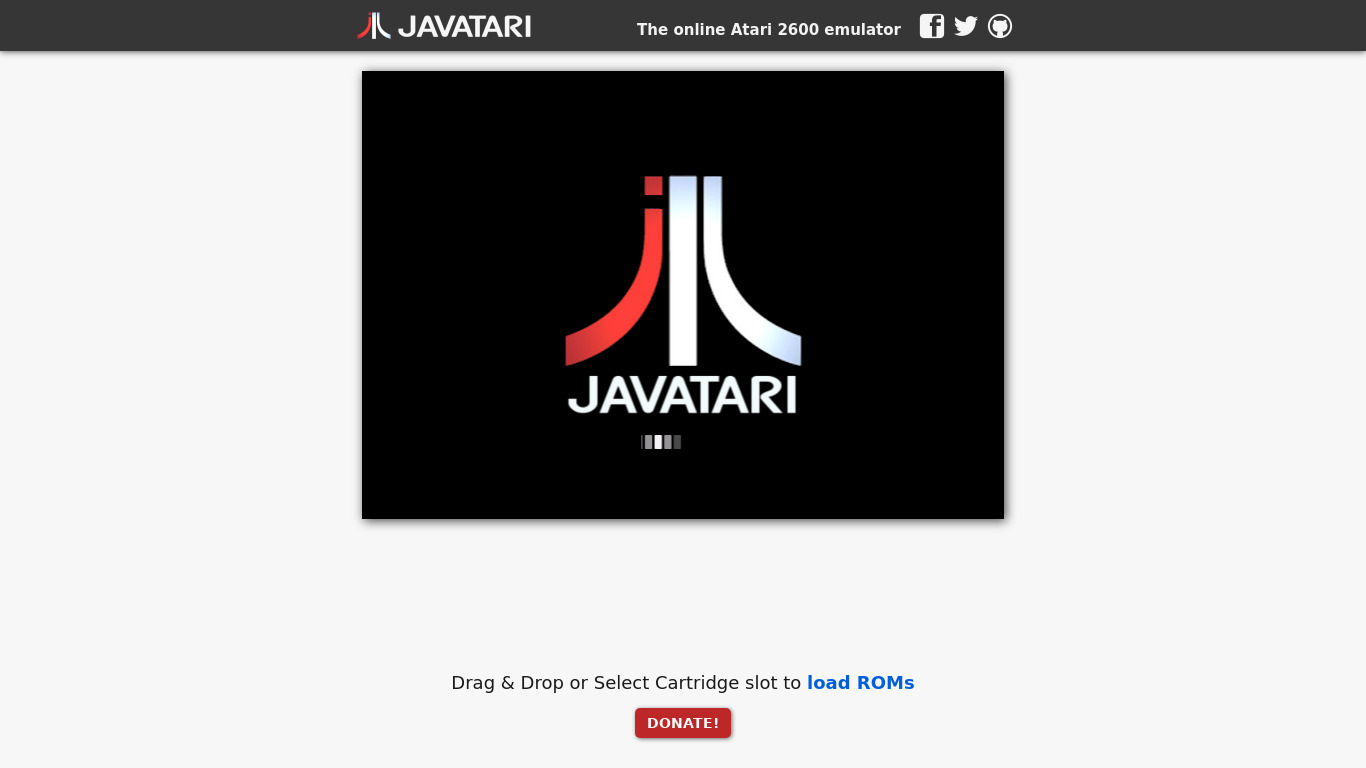 Javatari Landing page