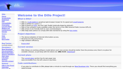 dillo.org Dillo image