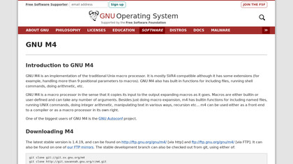 GNU M4 image