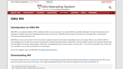 GNU M4 image