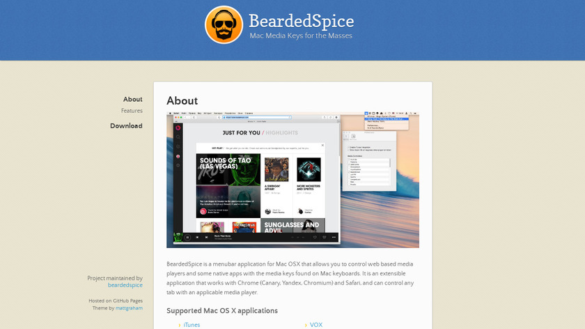 BeardedSpice Landing Page