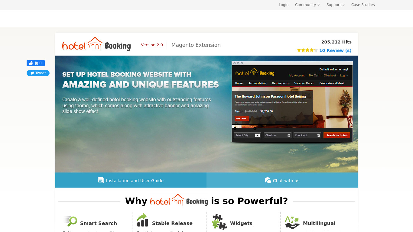 Apptha Hotel Booking Landing page