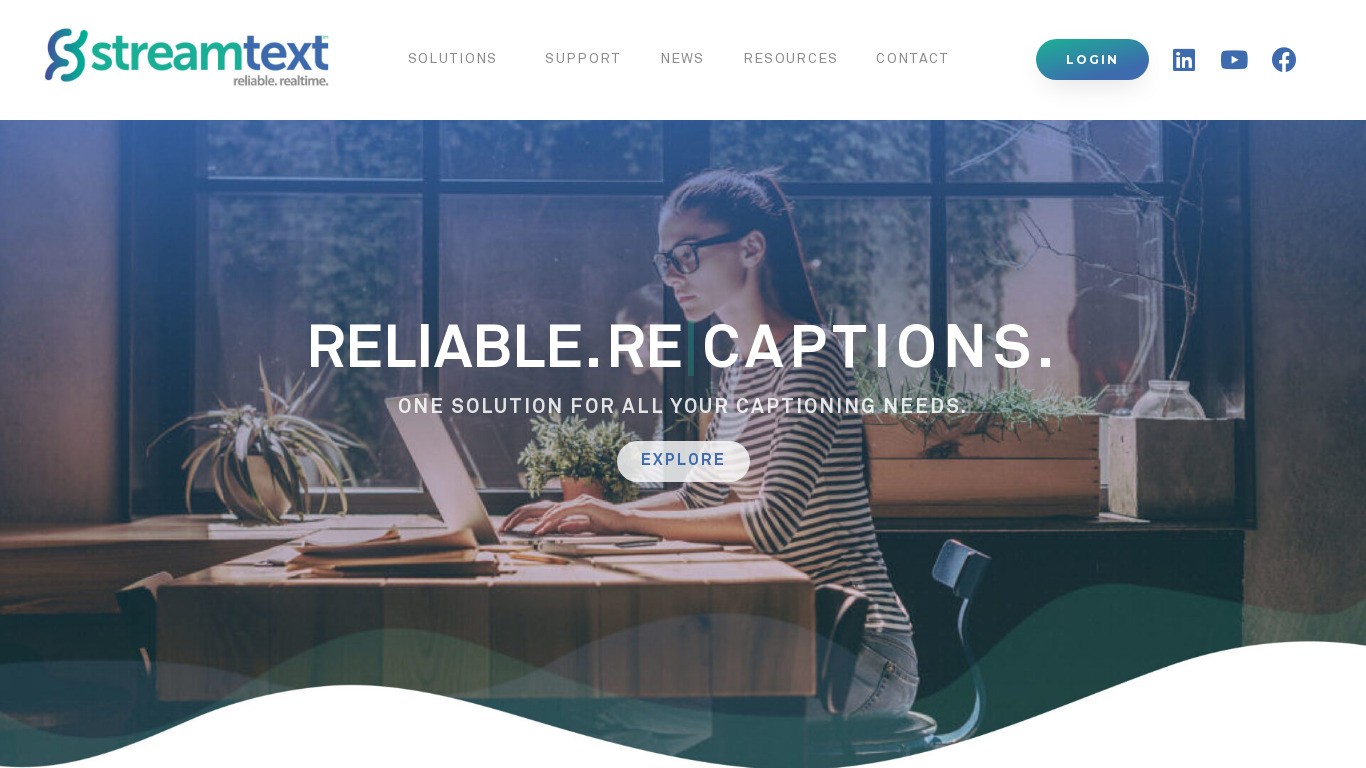 StreamText Landing page