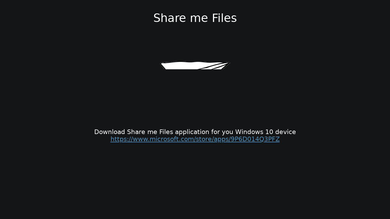Share me Files Landing page