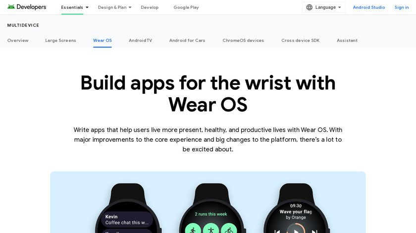 Android Wear SDK Landing Page