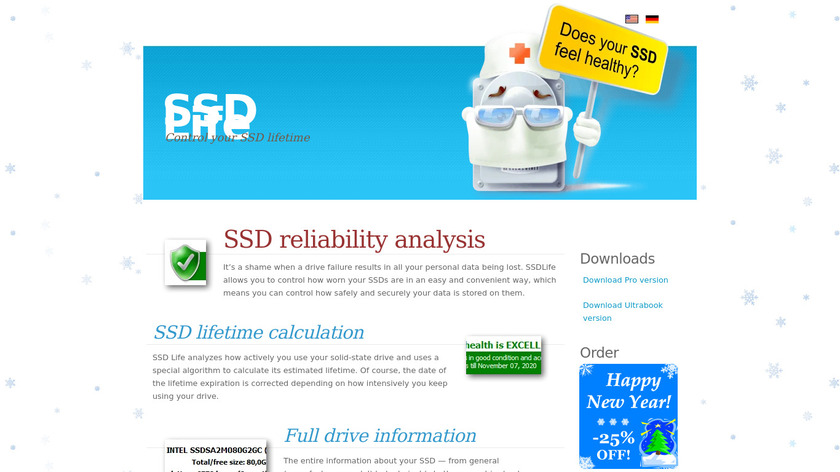 SSD Life Landing Page