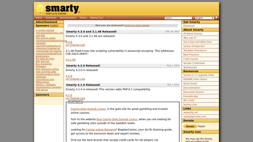 Smarty.net Landing Page