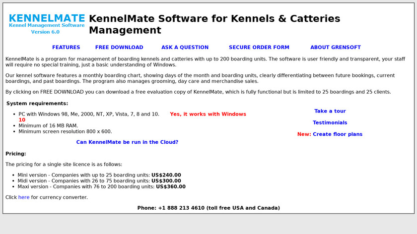 KennelMate Landing Page